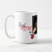 Mug Meilleure maman Fête de la Mère Aquarelle Photo Fl (Gauche)