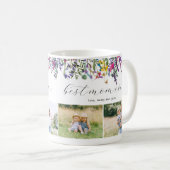Mug Meilleure maman fleur sauvage Ever Quatre Photo (Devant droit)