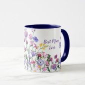 Mug Meilleure Maman Fleurs de jardin d'été du printemp (Devant droit)