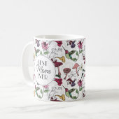 Mug Meilleure Maman Fleurs d'Hibiscus et de colibris (Devant gauche)