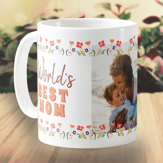 Mug Meilleure maman Fleurs maman du monde`s Fête des m