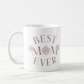 Mug Meilleure Maman Fleurs Roses (Gauche)