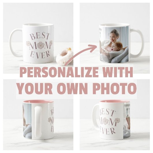 Mug Meilleure Maman Fleurs Roses