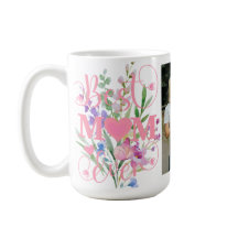 Meilleure Maman Floral Design Aquarelle