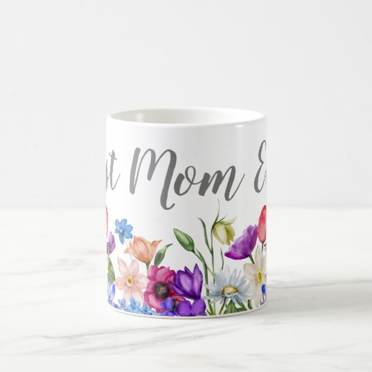 Mug Meilleure maman Floral Fleur sauvage (Centre)