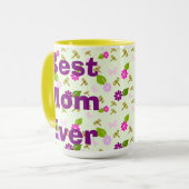 Mug Meilleure Maman Florale (Devant gauche)