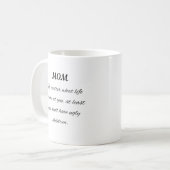 Mug Meilleure Maman Florale Arbre Art (Devant gauche)