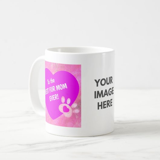 Mug Meilleure maman fourrure (Devant gauche)