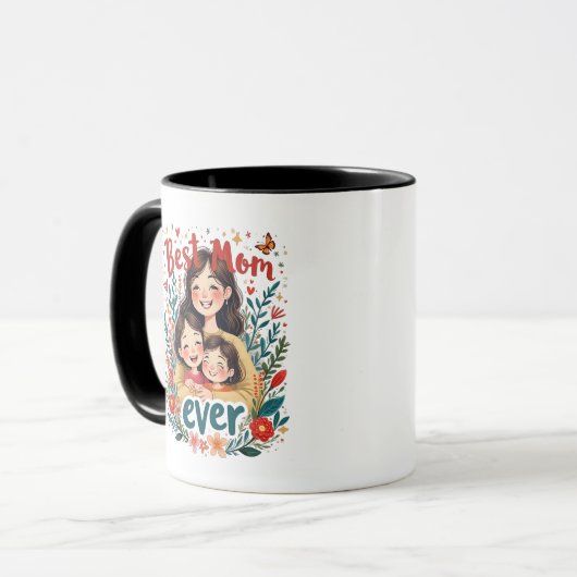 Mug Meilleure maman jamais (Devant gauche)