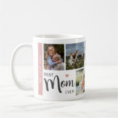 Mug Meilleure maman Jamais 5 Photo Fête des mères (Gauche)