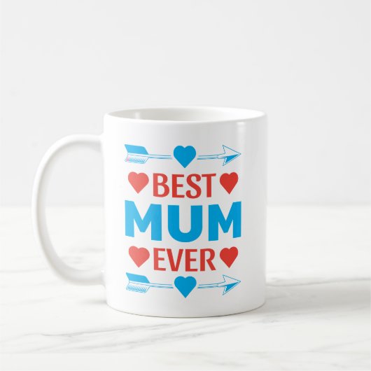 Mug Meilleure maman jamais, Amour Mère's Day Cadeau (Gauche)