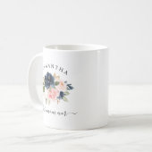 Mug Meilleure maman jamais aquarelle florale (Devant gauche)