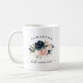 Mug Meilleure maman jamais aquarelle florale (Gauche)