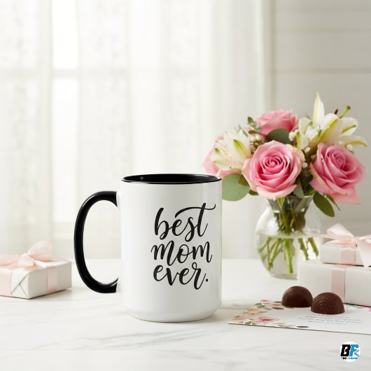 Mug "Meilleure maman jamais" avec la photo de maman, c