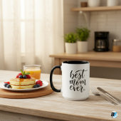 Mug "Meilleure maman jamais" avec la photo de maman, c