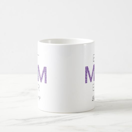 Mug Meilleure maman jamais avec l'impression d'image m (Centre)