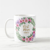 Mug Meilleure maman jamais belle florale (Gauche)