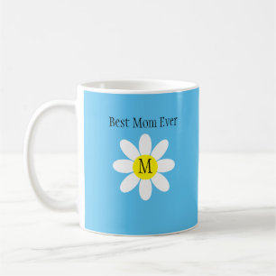 Mug Meilleure Maman Jamais Blanc Marguerite Ciel Bleu