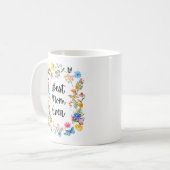 Mug Meilleure maman Jamais Boho Fleur sauvage fête des (Devant gauche)
