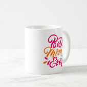 Mug Meilleure maman jamais Brush Calligraphie (Devant droit)