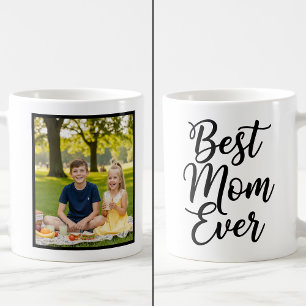 Mug Meilleure Maman Jamais Cadeau Photo Noir et Blanc 