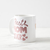Mug Meilleure maman Jamais Coeur Photo (Devant gauche)