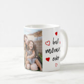 Mug Meilleure maman Jamais Coeur rouge Pas de photo Fê (Devant droit)
