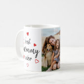Mug Meilleure maman Jamais Coeur rouge Pas de photo Fê (Devant gauche)