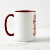 Mug Meilleure Maman Jamais Conception 3D Or | Élégant  (Gauche)