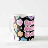 Mug Meilleure Maman Jamais Conception de Style Enfants (Devant gauche)