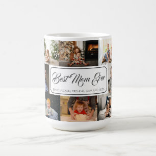 Mug Meilleure maman Jamais Custom Photo Collage Modern