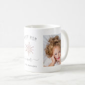 Mug Meilleure maman jamais | Deux photos et Rose Gold  (Devant droit)