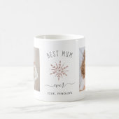 Mug Meilleure maman jamais | Deux photos et Rose Gold  (Centre)