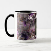 Mug Meilleure maman jamais élégant quartz violet marbr (Gauche)