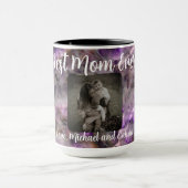 Mug Meilleure maman jamais élégant quartz violet marbr (Centre)