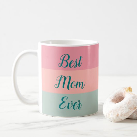 Mug Meilleure Maman Jamais Élégante Lumière Turquoise (Avec donut)