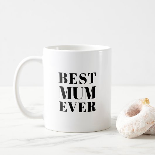 Mug Meilleure maman jamais, fête des mères cadeau d'an (Avec donut)