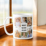 Mug Meilleure maman jamais - Fête des mères Collage ph<br><div class="desc">Célébrez votre mère avec la "Meilleure maman jamais" Photo de la Fête des Mères Collage Café Mug. Cette tasse personnalisée présente un collage magnifiquement arrangé de photos chères, capturant des moments et des souvenirs spéciaux. Le message sincère "Meilleure maman jamais" ajoute une touche d'amour. Fabriqué en céramique de haute qualité,...</div>