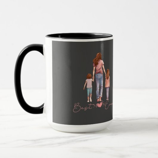Mug Meilleure maman jamais | Fête des mères | Maman Vi (Gauche)