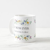 Mug Meilleure Maman Jamais Fleur de Florale  (Devant gauche)