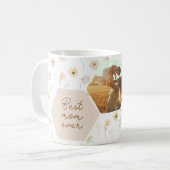 Mug Meilleure maman jamais Fleur sauvage Photo Fête de (Devant gauche)