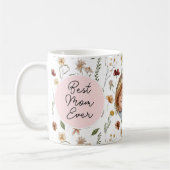 Mug Meilleure maman jamais Fleur sauvage Photo Fête de (Gauche)