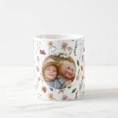 Mug Meilleure maman jamais Fleur sauvage Photo Mère's (Centre)