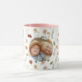 Mug Meilleure Maman Jamais Fleur sauvage Round Photo P (Centre)