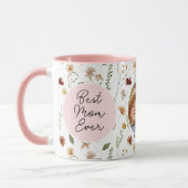 Mug Meilleure Maman Jamais Fleur sauvage Round Photo P (Gauche)