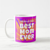 Mug Meilleure maman jamais Floral Art naïf (Gauche)