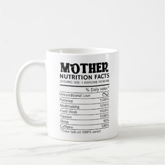 Mug Meilleure maman jamais florale avec mère nutrition