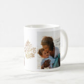 Mug Meilleure Maman Jamais Gold Letter Photo Collage m (Devant droit)