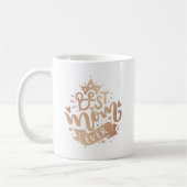 Mug Meilleure maman jamais Gold Letter Typographie Mag (Gauche)