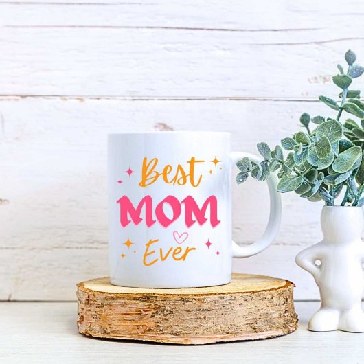 Mug Meilleure maman jamais imprimer Musique blanche mo